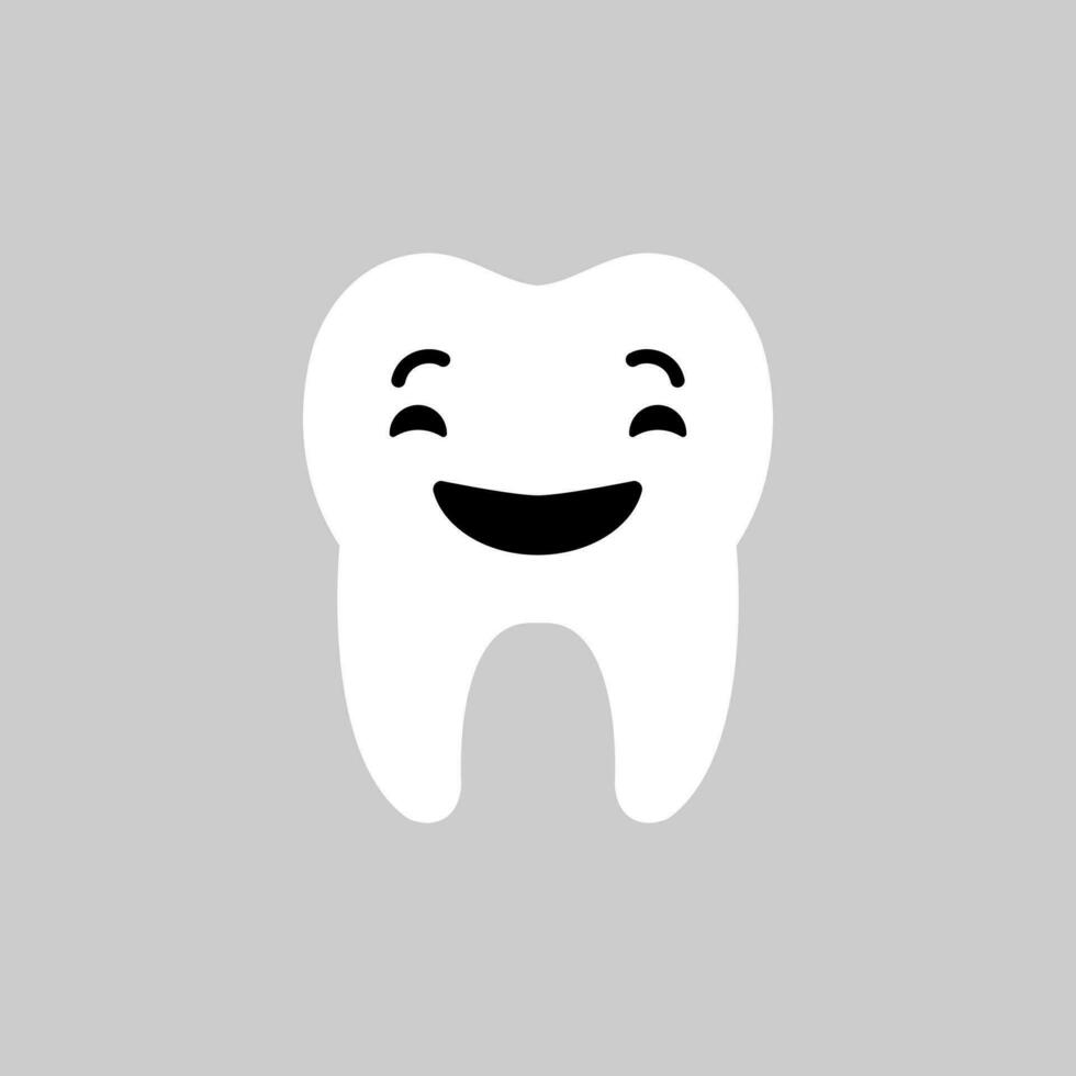 Tooth icon vector. Tooth Fairy illustration sign. Funny tooth symbol or logo. vector