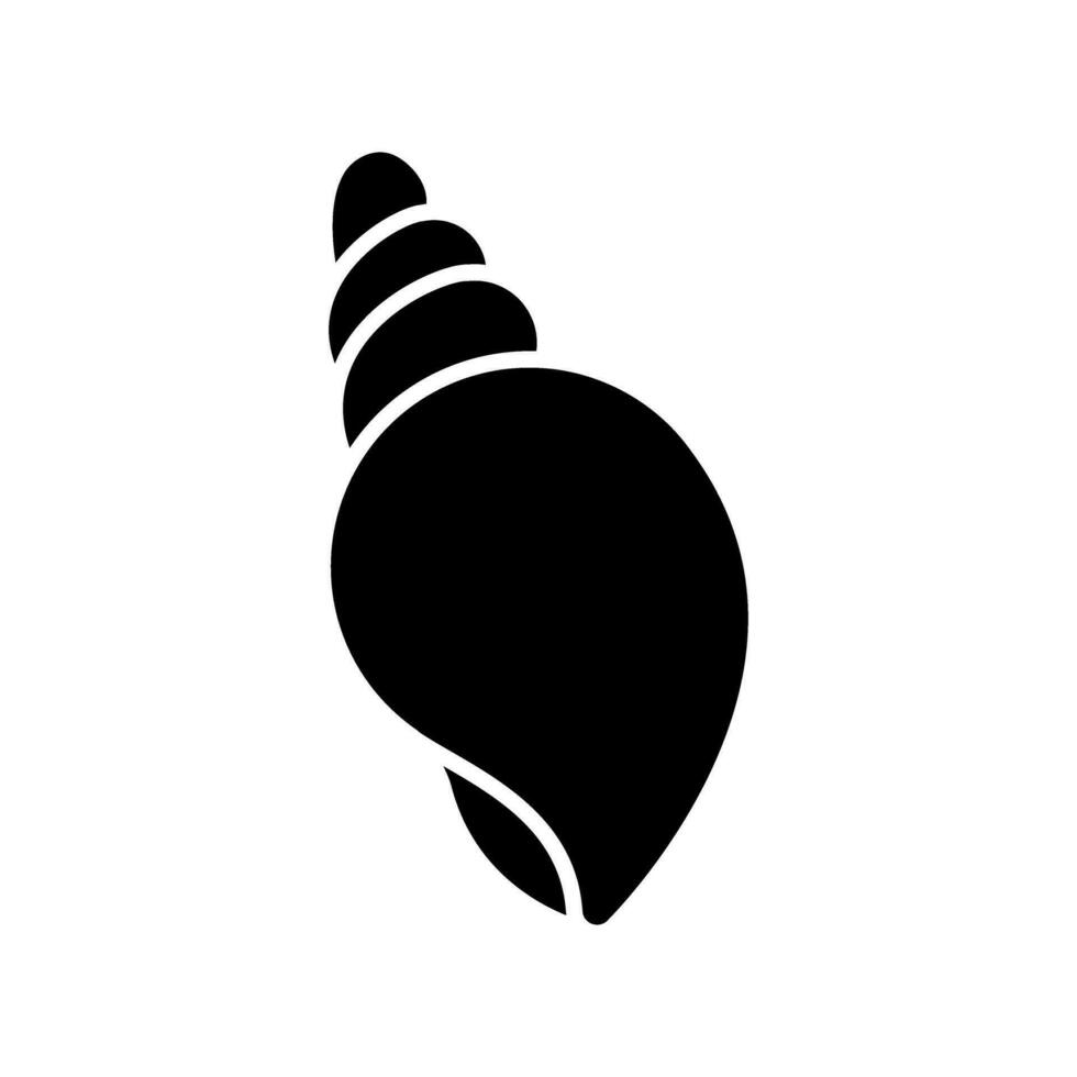 Seashell icon vector. Shell illustration sign. Sea life symbol or logo. vector