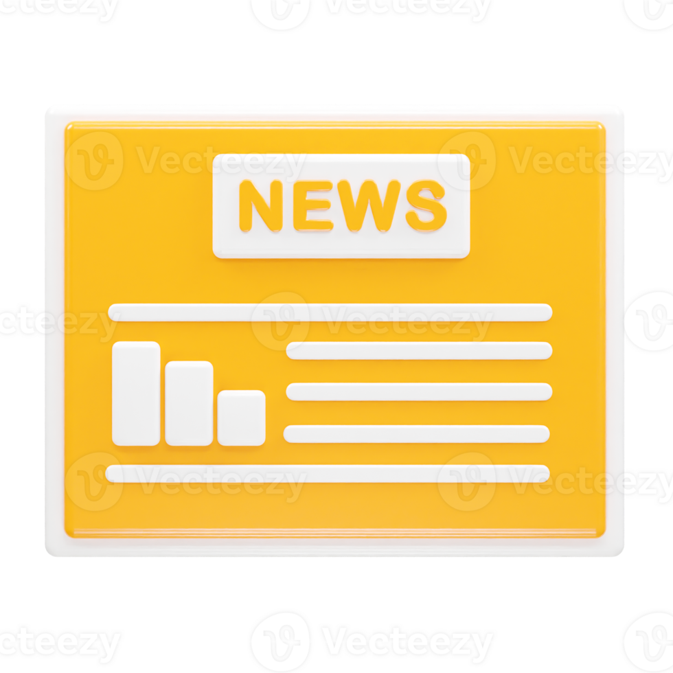 News live icon rendering 3d illustration element png