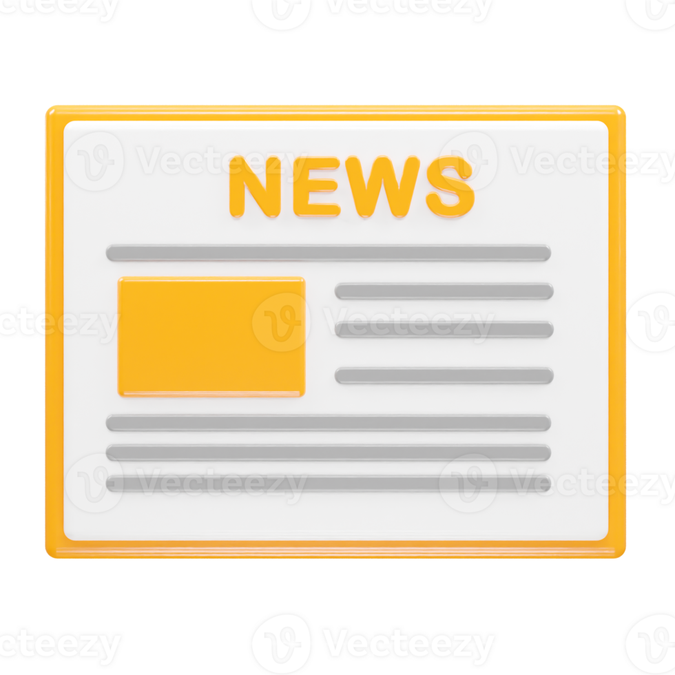 News live icon rendering 3d illustration element png