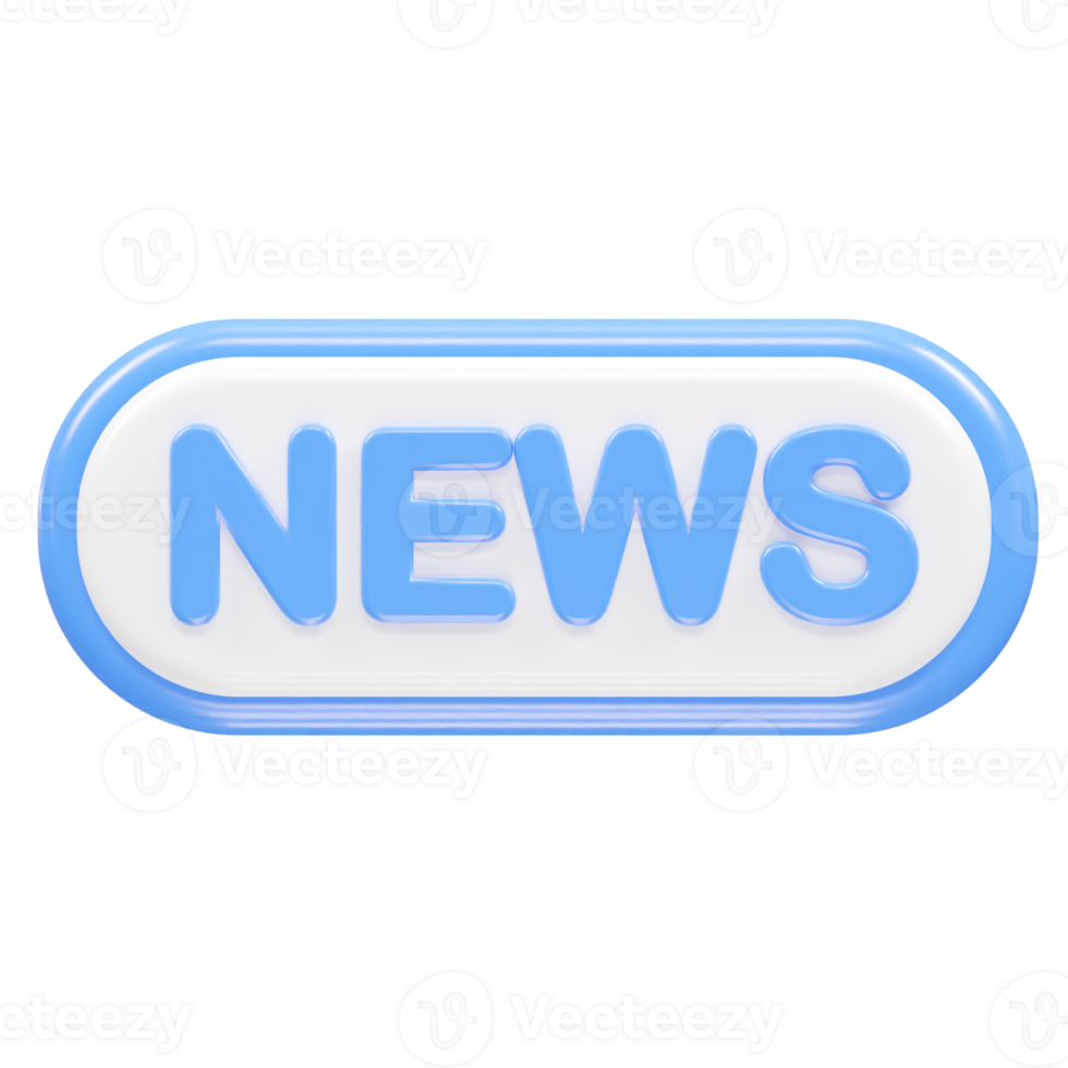 News live icon rendering 3d illustration element png