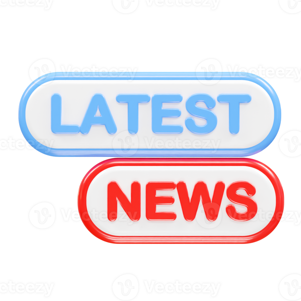 News live icon rendering 3d illustration element png
