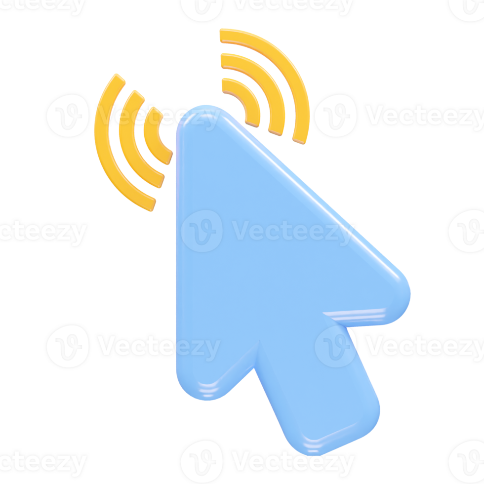 Cursor icon illustration 3d render element png