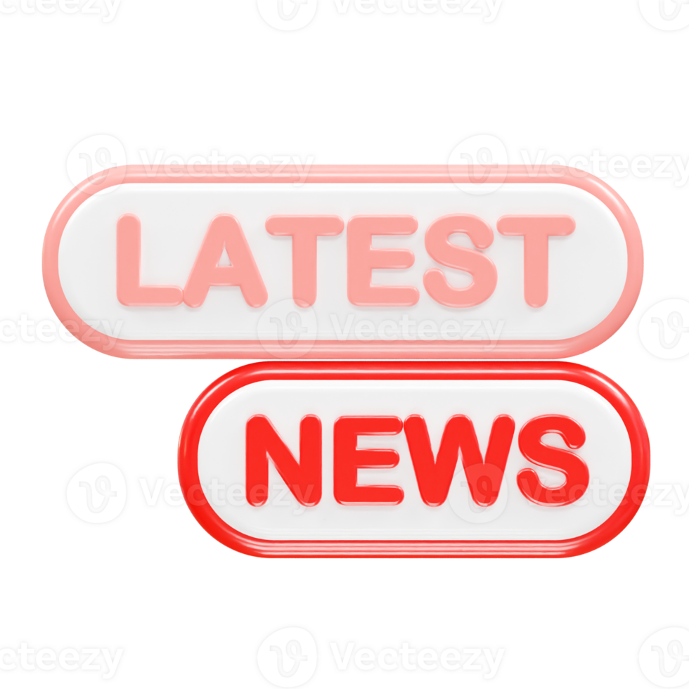 News live icon rendering 3d illustration element png