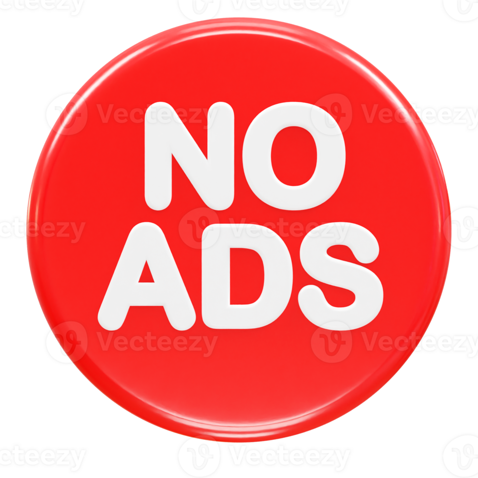 Ads icon render 3d illustration element png