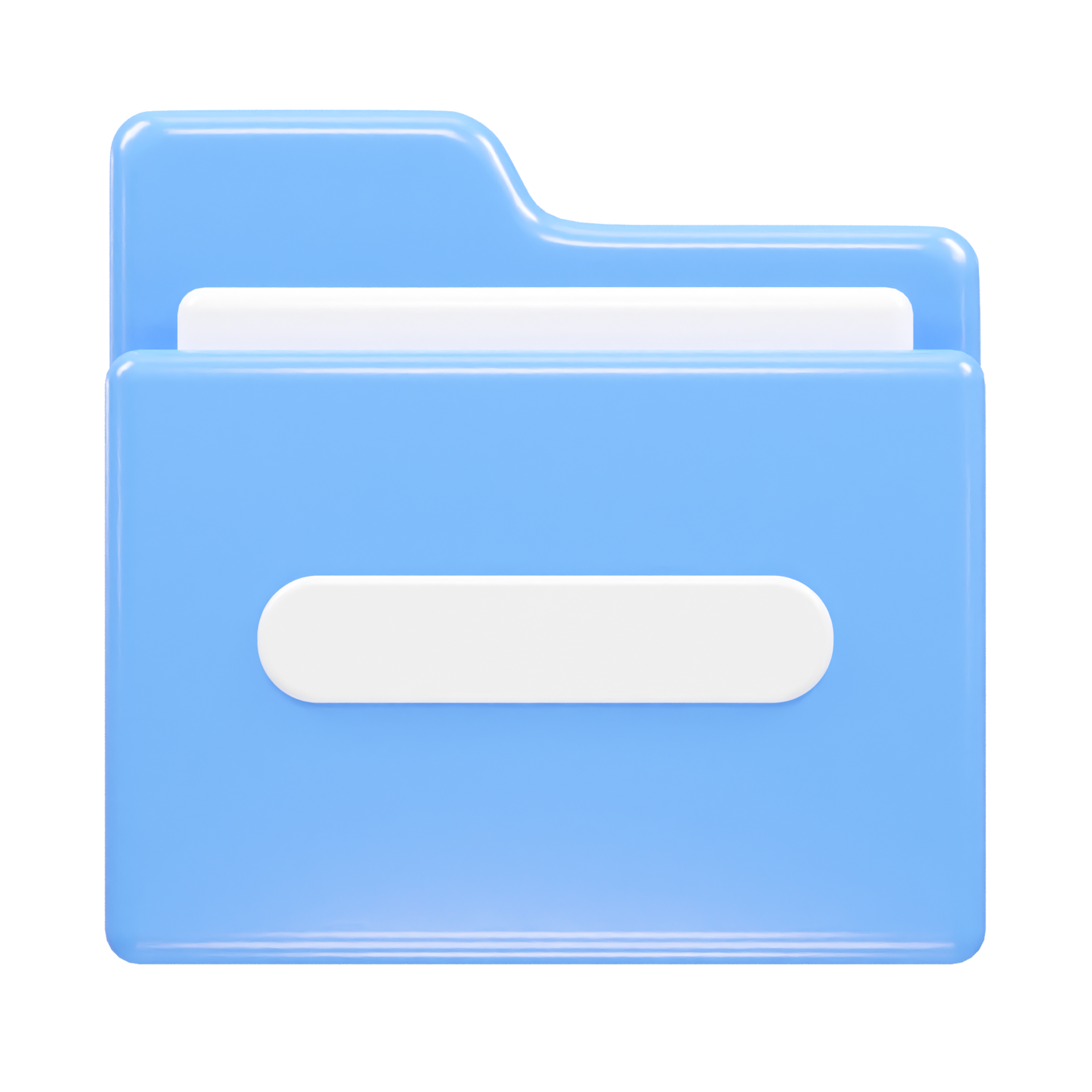 Folder icon file 3d illustration transparent element 32058535 PNG