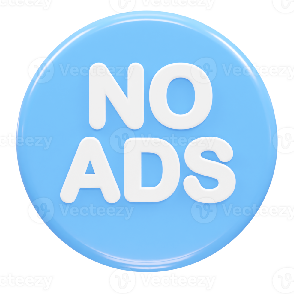Ads icon render 3d illustration element png