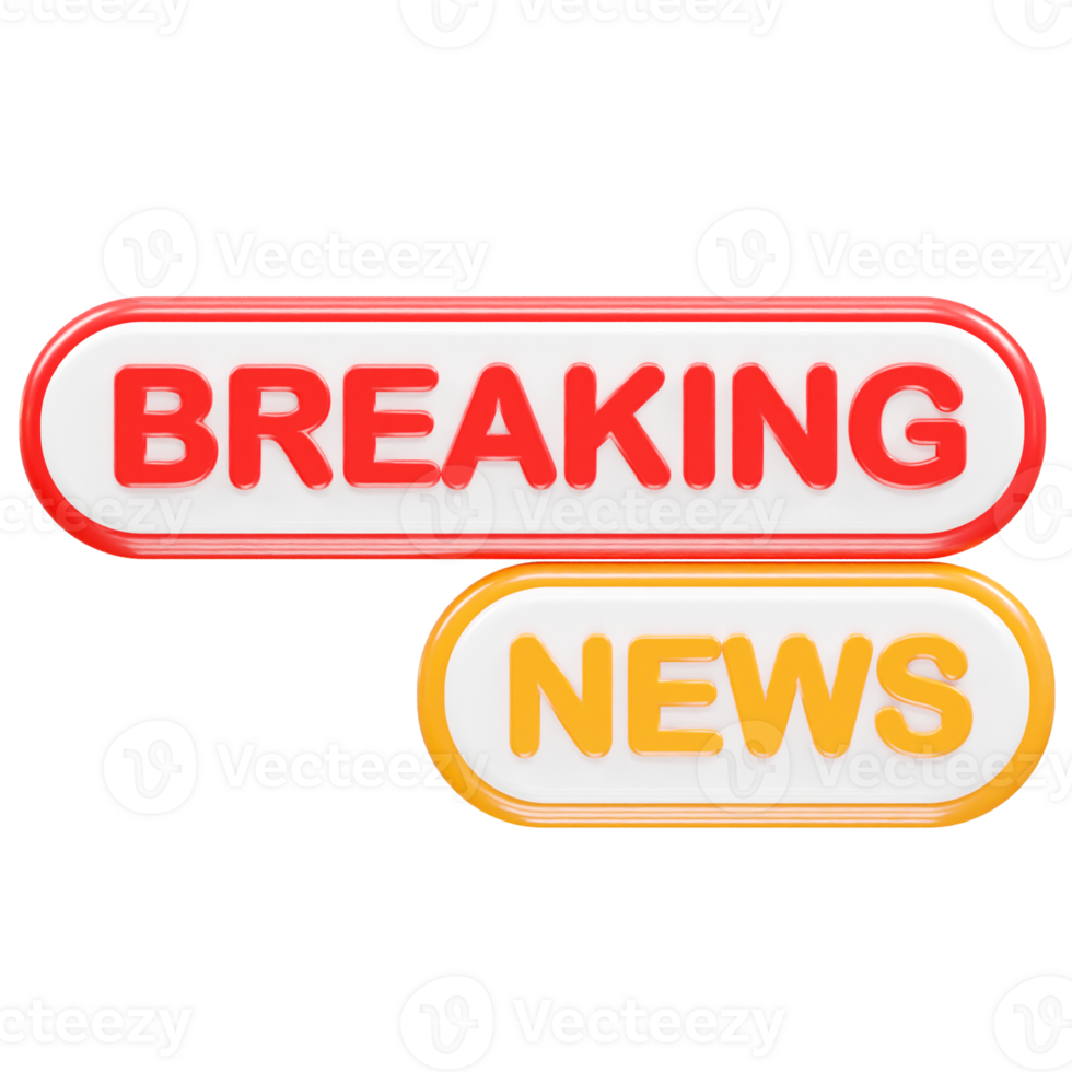 News live icon rendering 3d illustration element png