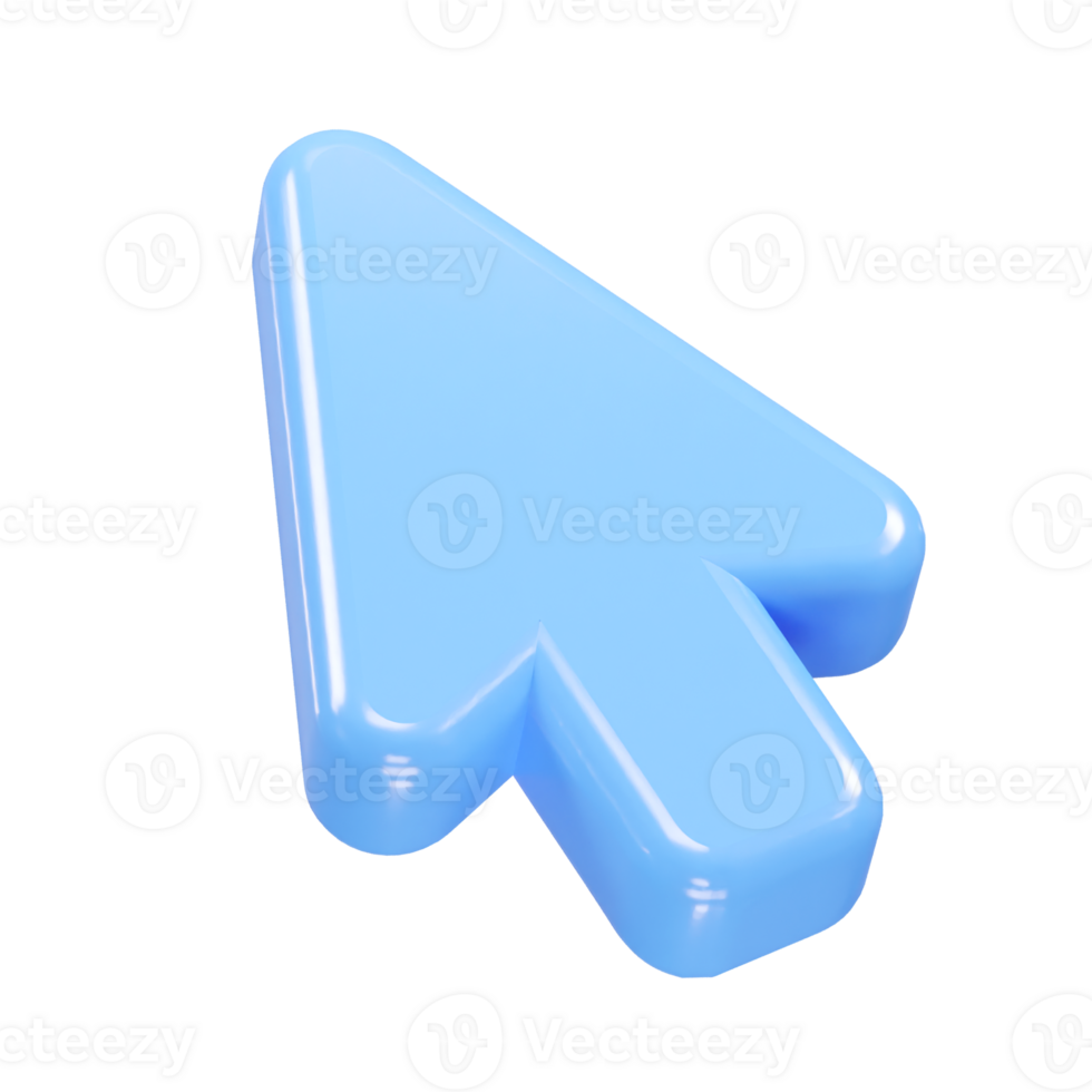 Cursor icon illustration 3d render element png