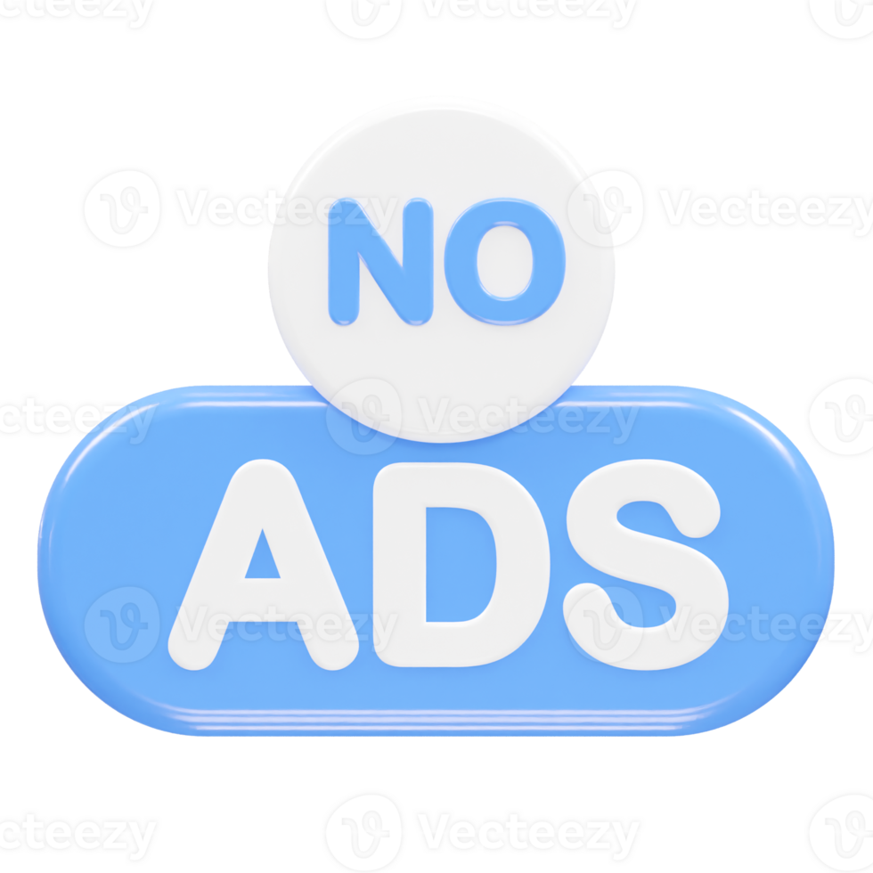 Ads icon render 3d illustration element png