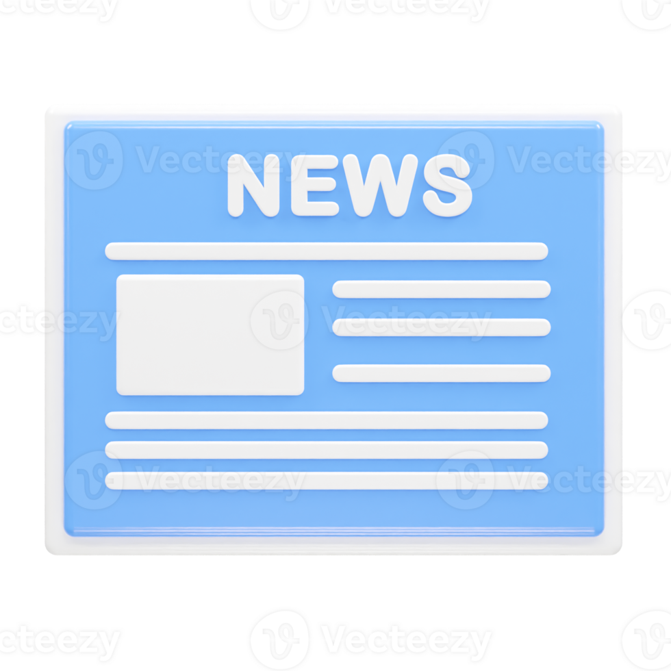 News live icon rendering 3d illustration element png