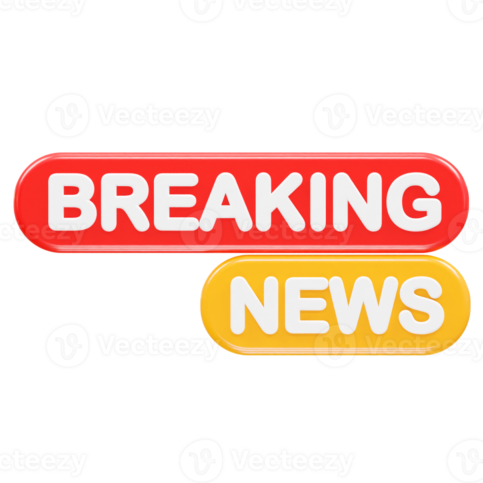 News live icon rendering 3d illustration element png