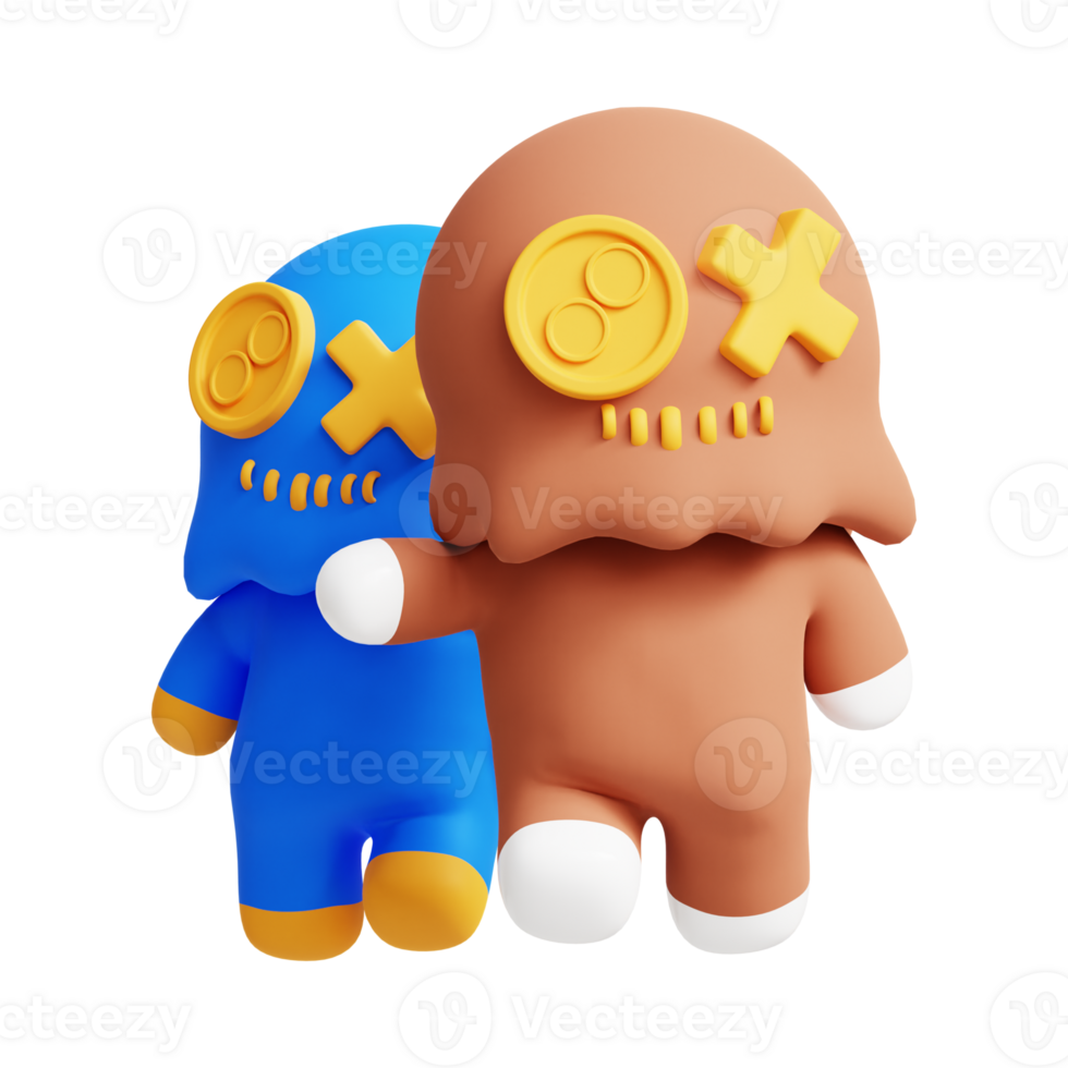 Halloween 3D illustrations, lantern, zombie, witches hat, pumpkin, cauldron, eyeball, werewolf, ghost, full moon, coffin, bat, vampire, skeleton, monster, witch, web, spider, Halloween 3D High png. png