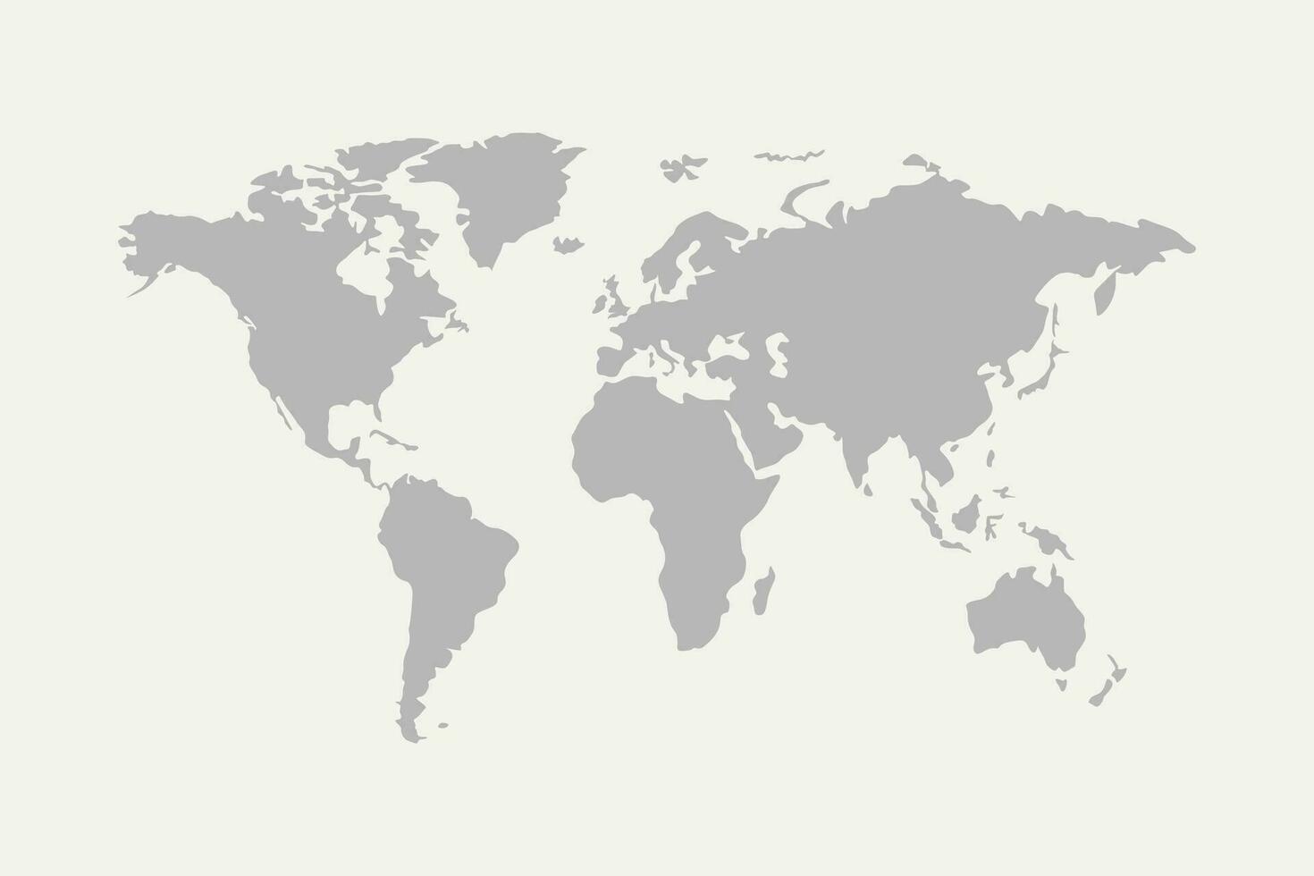mundo mapa gris vector
