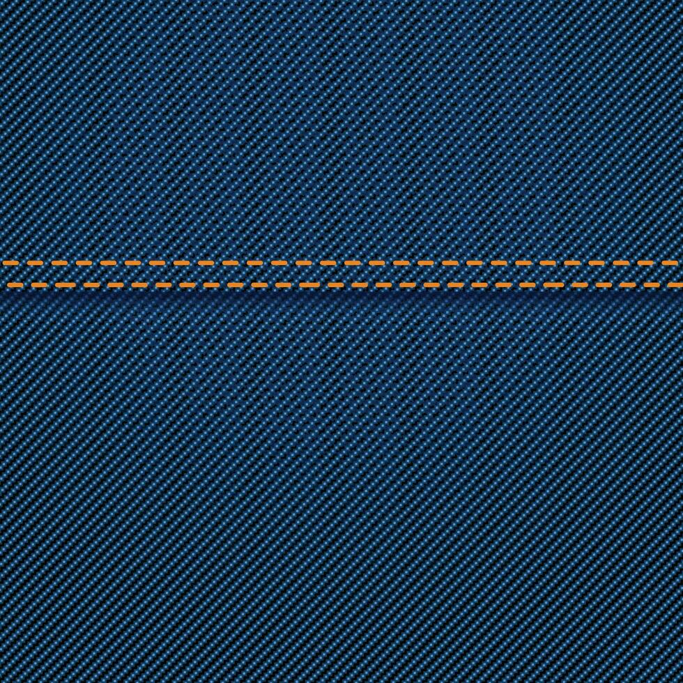 jeans texture with seam vector