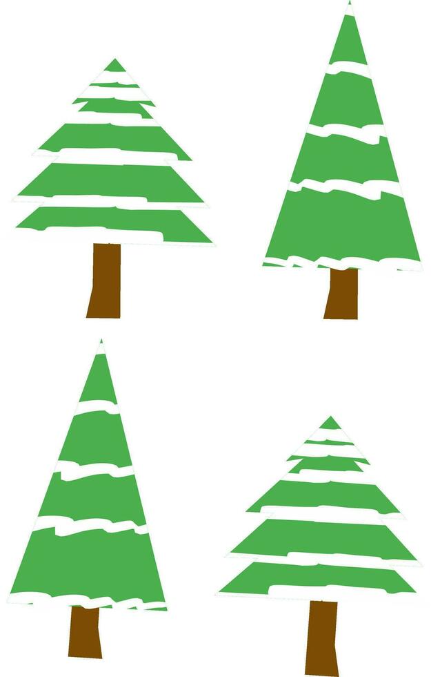 tree illustration on a white background vector