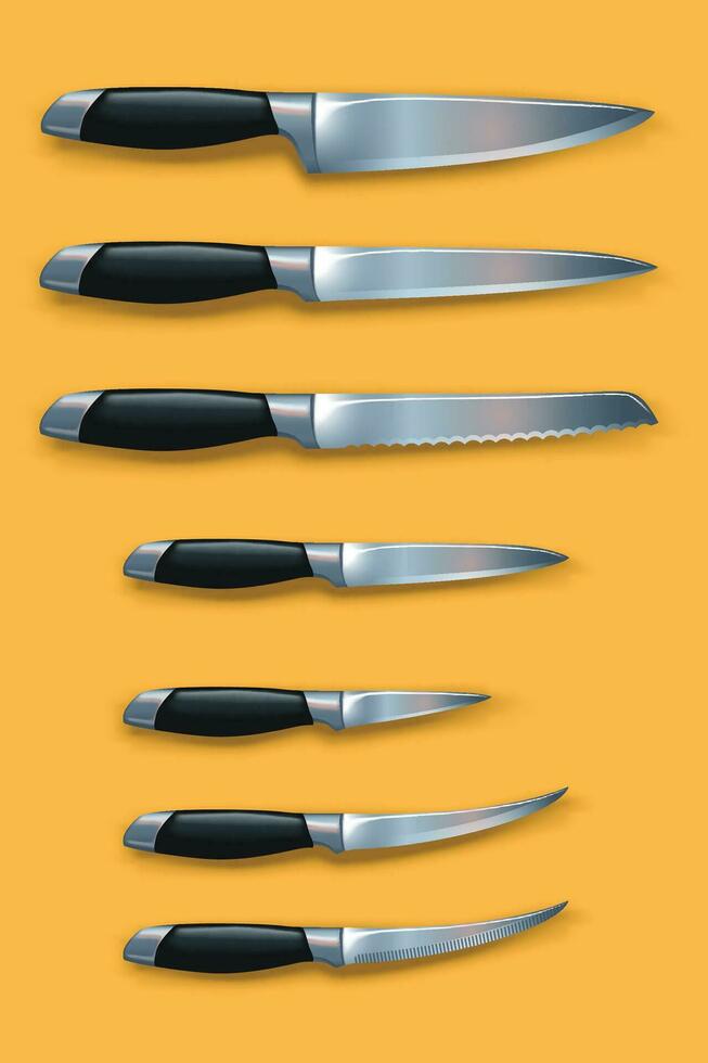 picture of knives vector