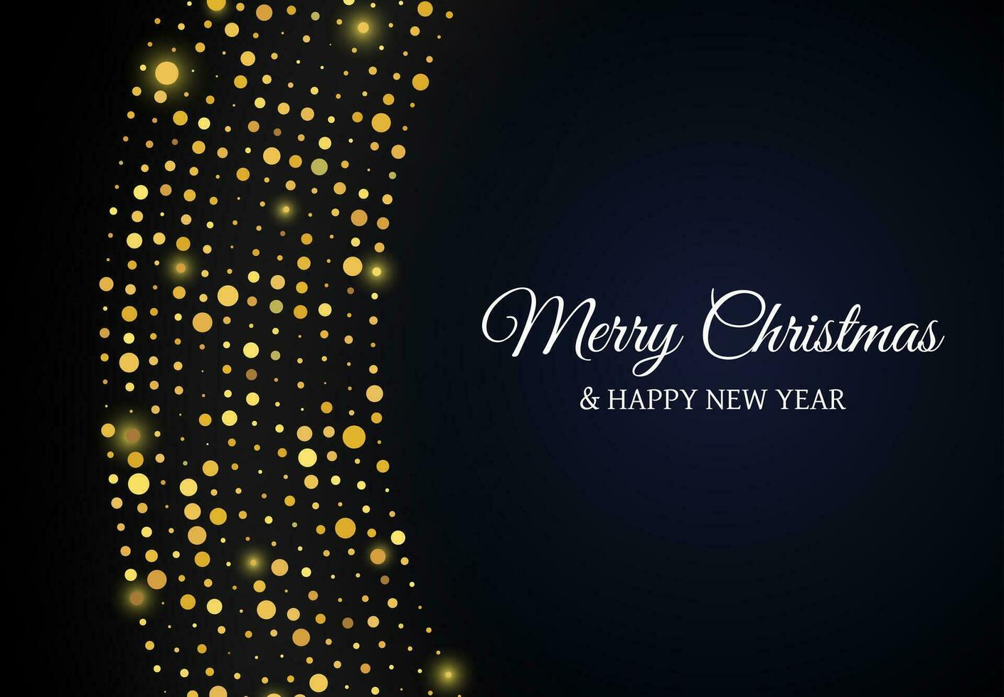 Merry Christmas of gold glitter pattern vector