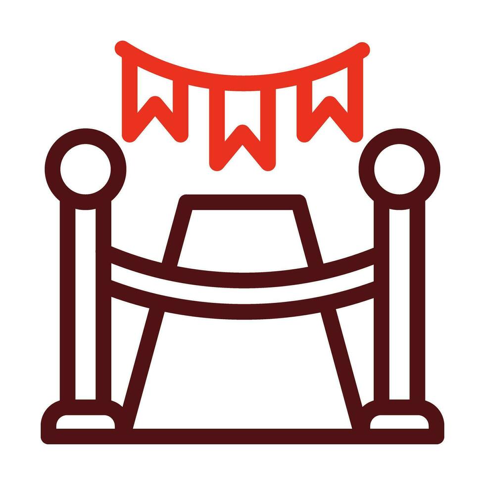 Ceremony Vector Thick Line Two Color Icons For Personal And Commercial Use.
