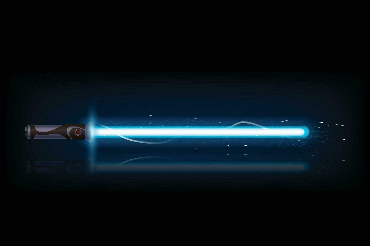 blue light saber vector