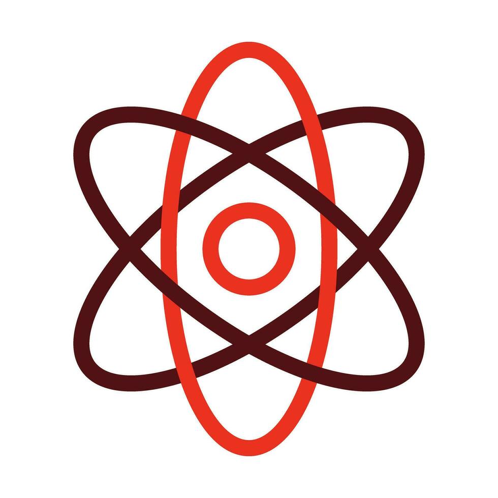 Quantum Dot Vector Thick Line Two Color Icons For Personal And Commercial Use.