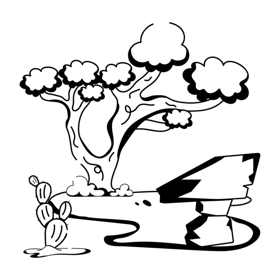 Trendy Arid Terrain vector