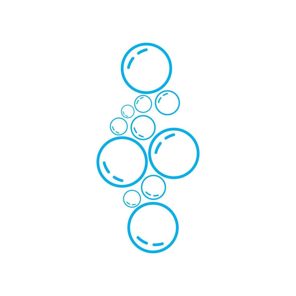Water bubble icon design template isolated vector image