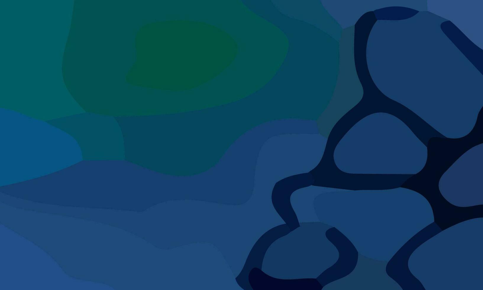 Aesthetic abstract art with a combination of shapes and blue colors. Suitable for background and poster vector
