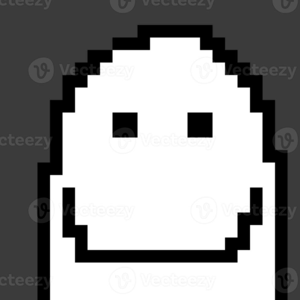 pixel art of cute ghost cartoon photo