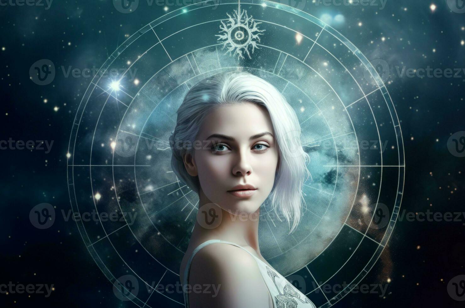 Virgo astrología zodíaco. generar ai foto