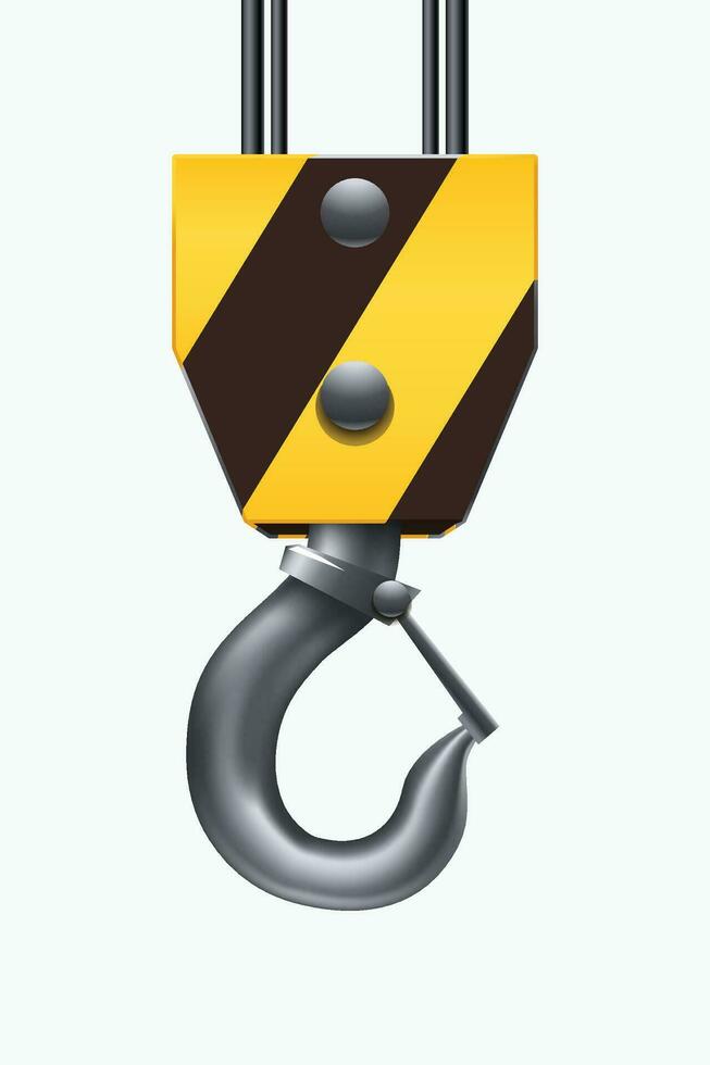 construction hook on white vector