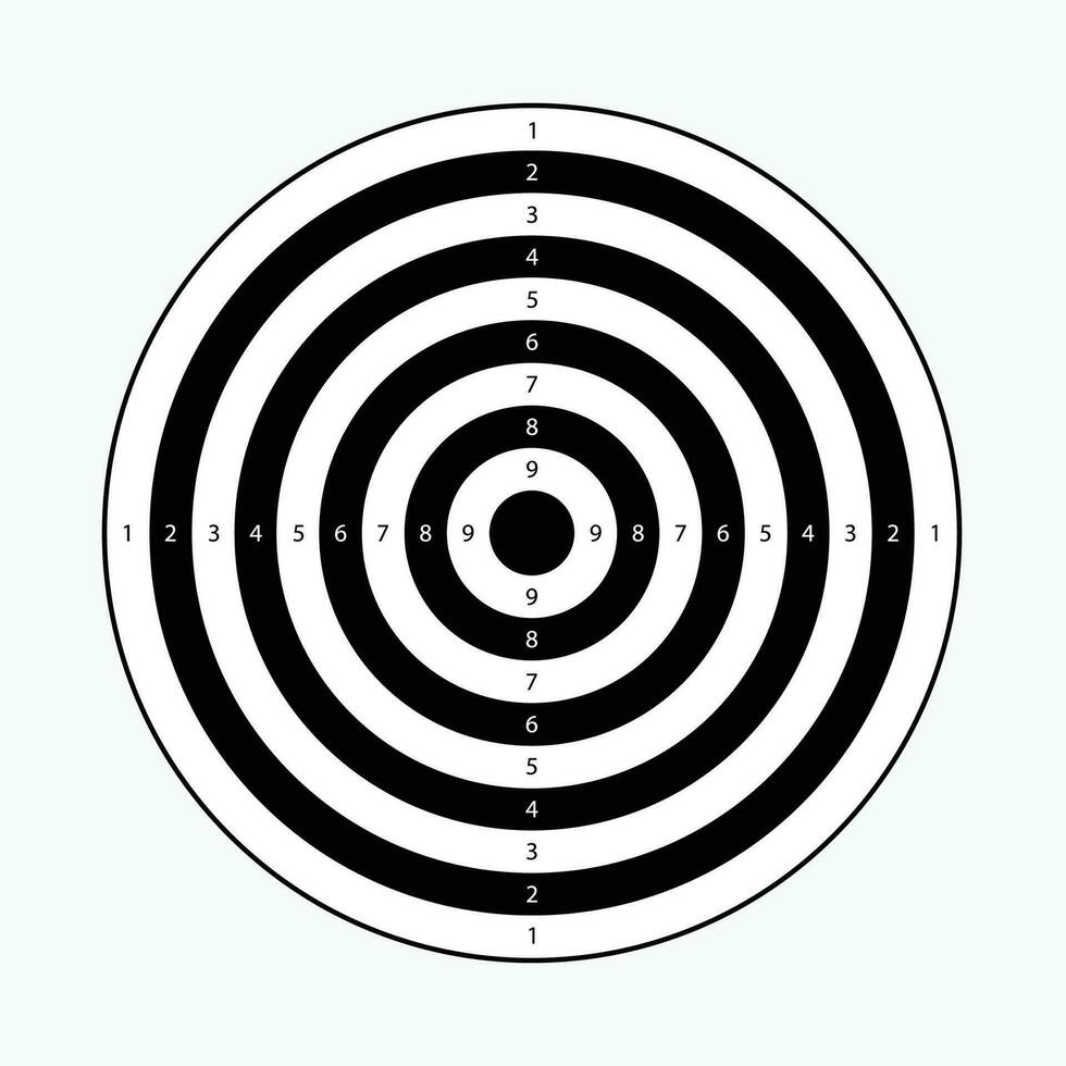 target simple flat design vector