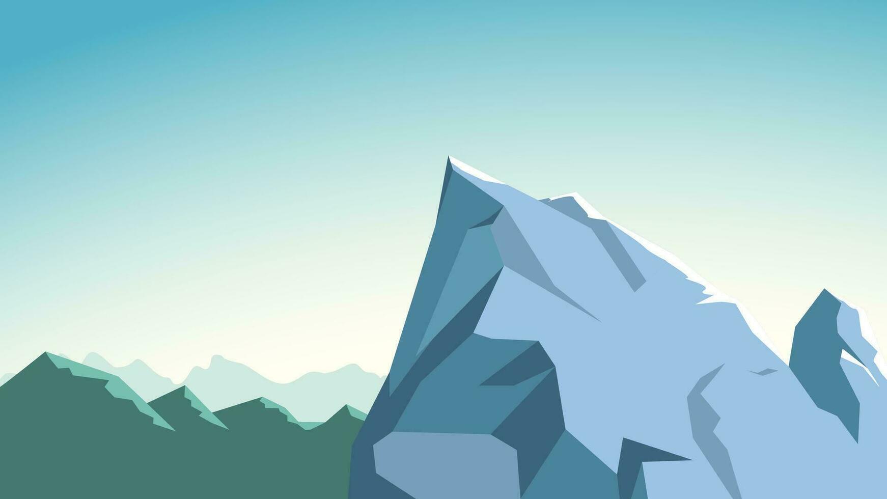 rocky mountains landscape vector