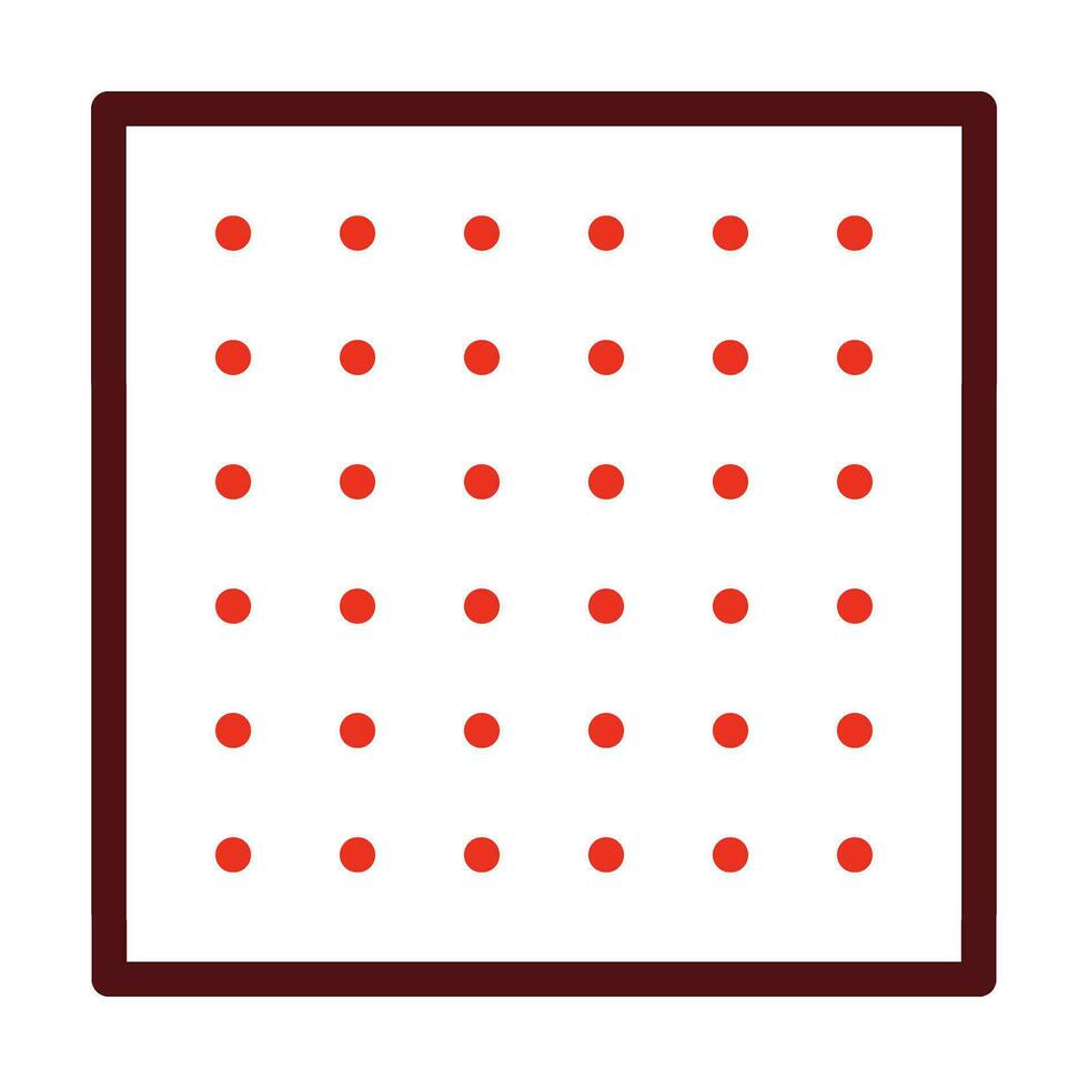 Dots Per Inch Vector Thick Line Two Color Icons For Personal And Commercial Use.
