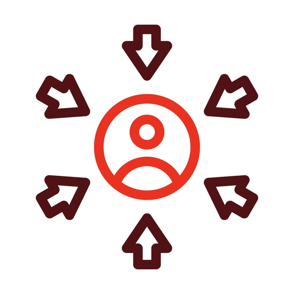 User Centered Design Vector Thick Line Two Color Icons For Personal And Commercial Use.