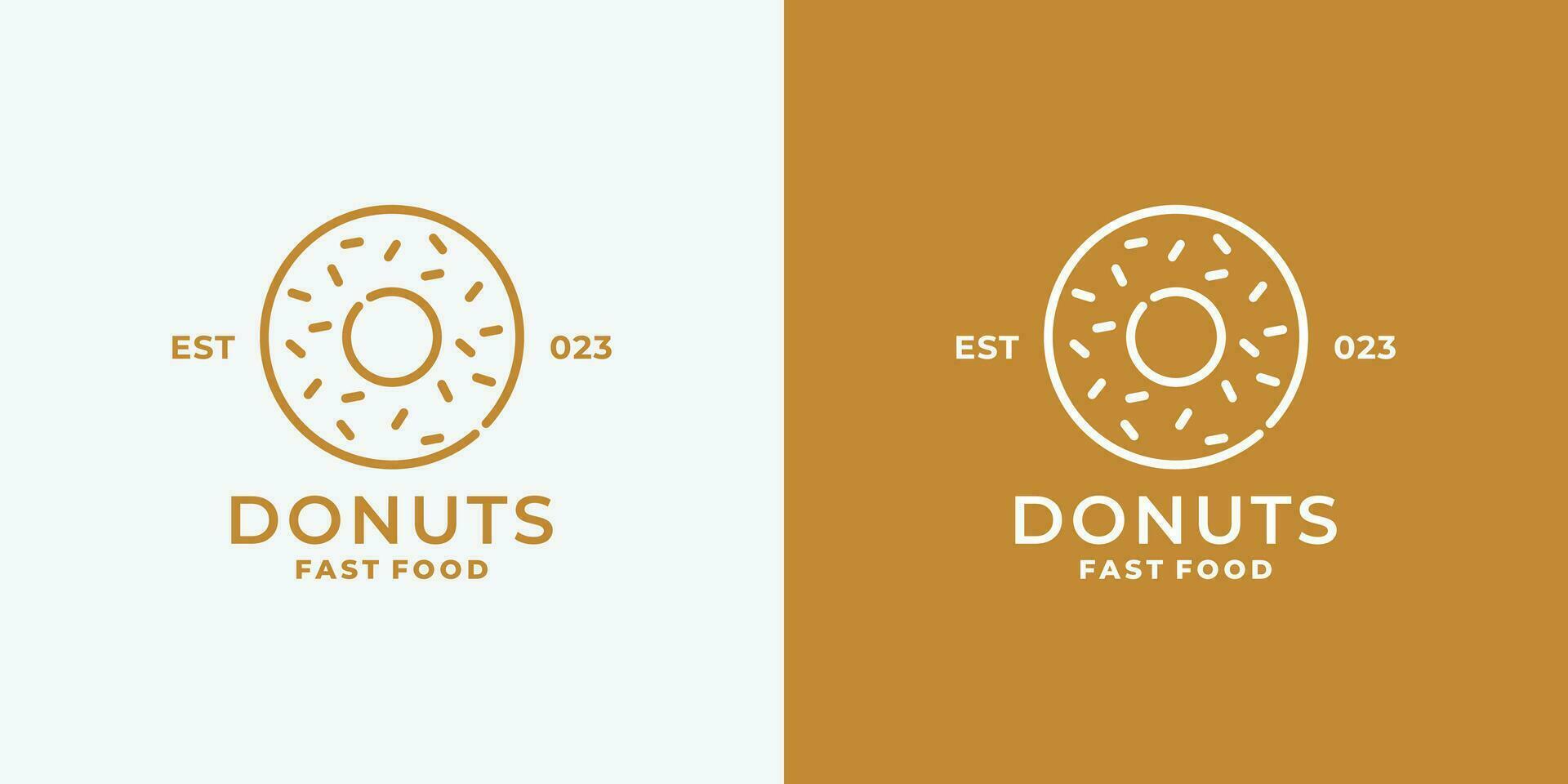 rosquilla logo diseño vector ilustración