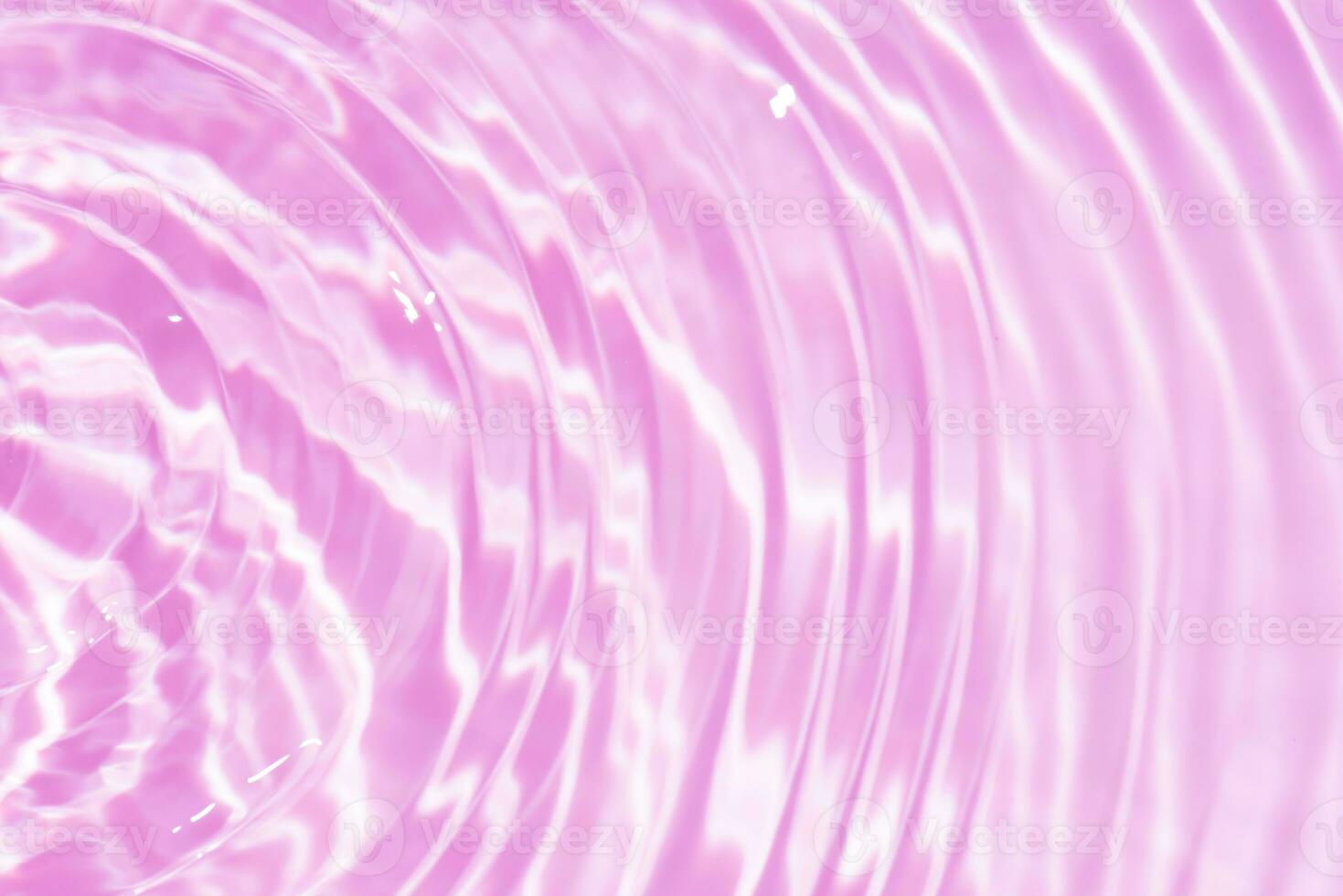 Defocus blurred transparent blue colored clear calm water surface texture with splashes reflection. Trendy abstract nature background. Water waves in sunlight with copy space. Blue watercolor shine. photo