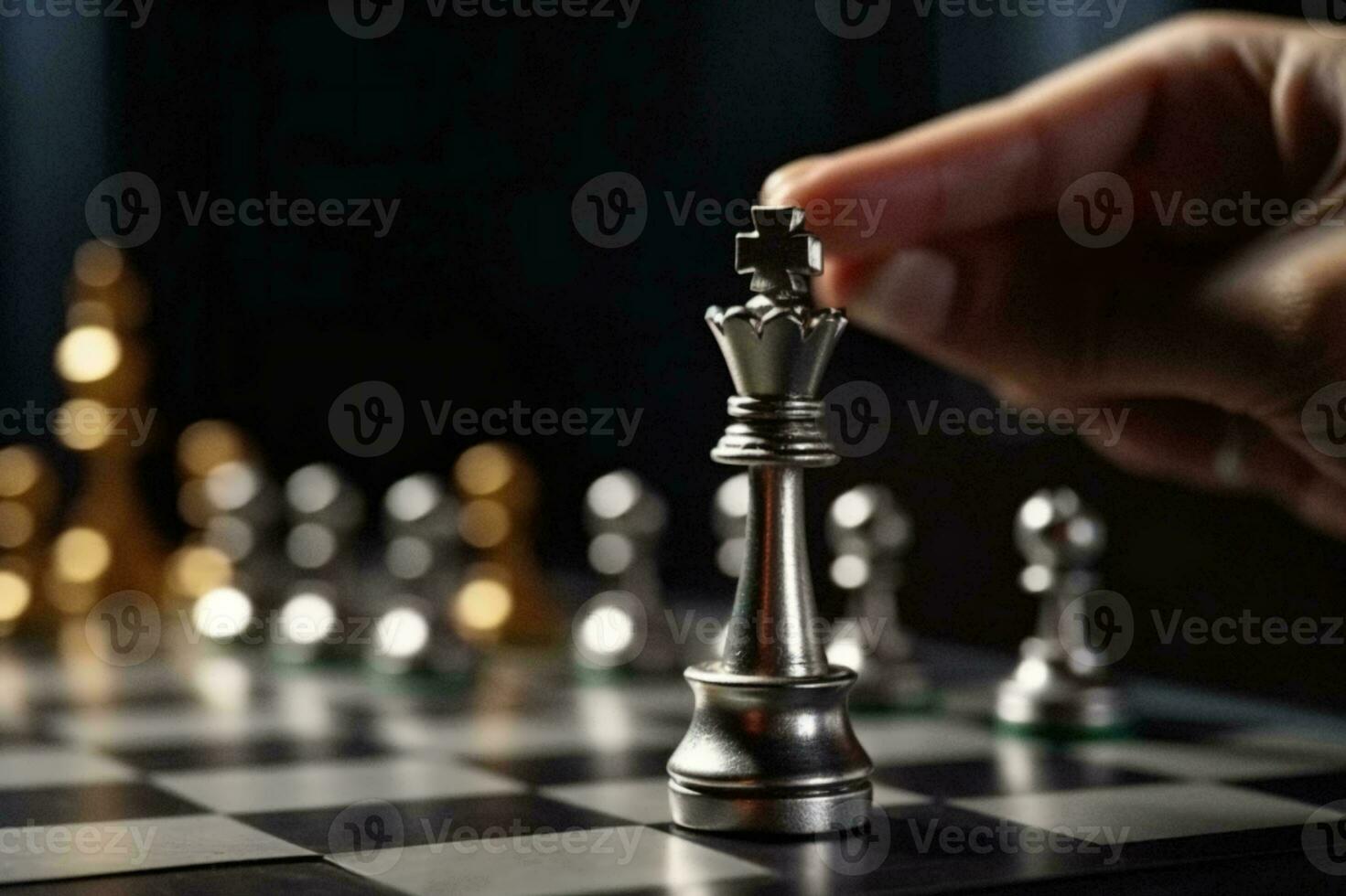 compass and chess piece on chess board game for ideas, challenge,  leadership, strategy, business, success or abstract - Stock Image -  Everypixel