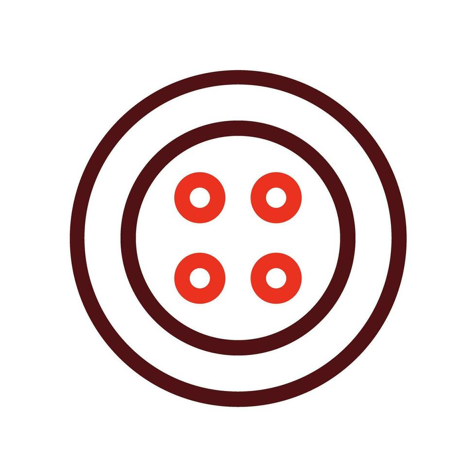 Button Vector Thick Line Two Color Icons For Personal And Commercial Use.