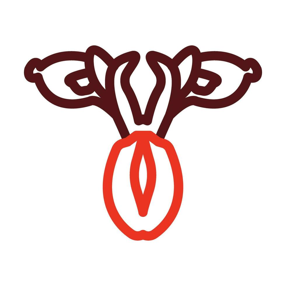 Iris Vector Thick Line Two Color Icons For Personal And Commercial Use.