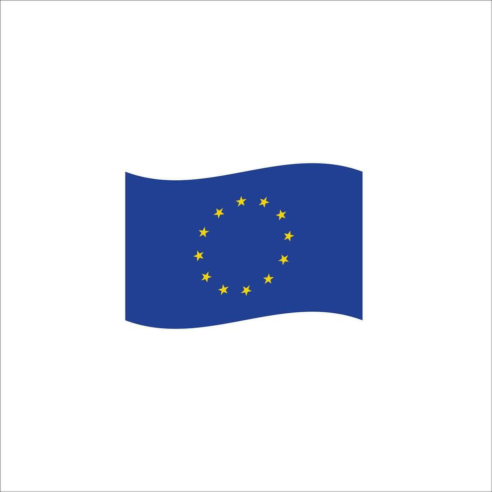 Europe flag icon vector