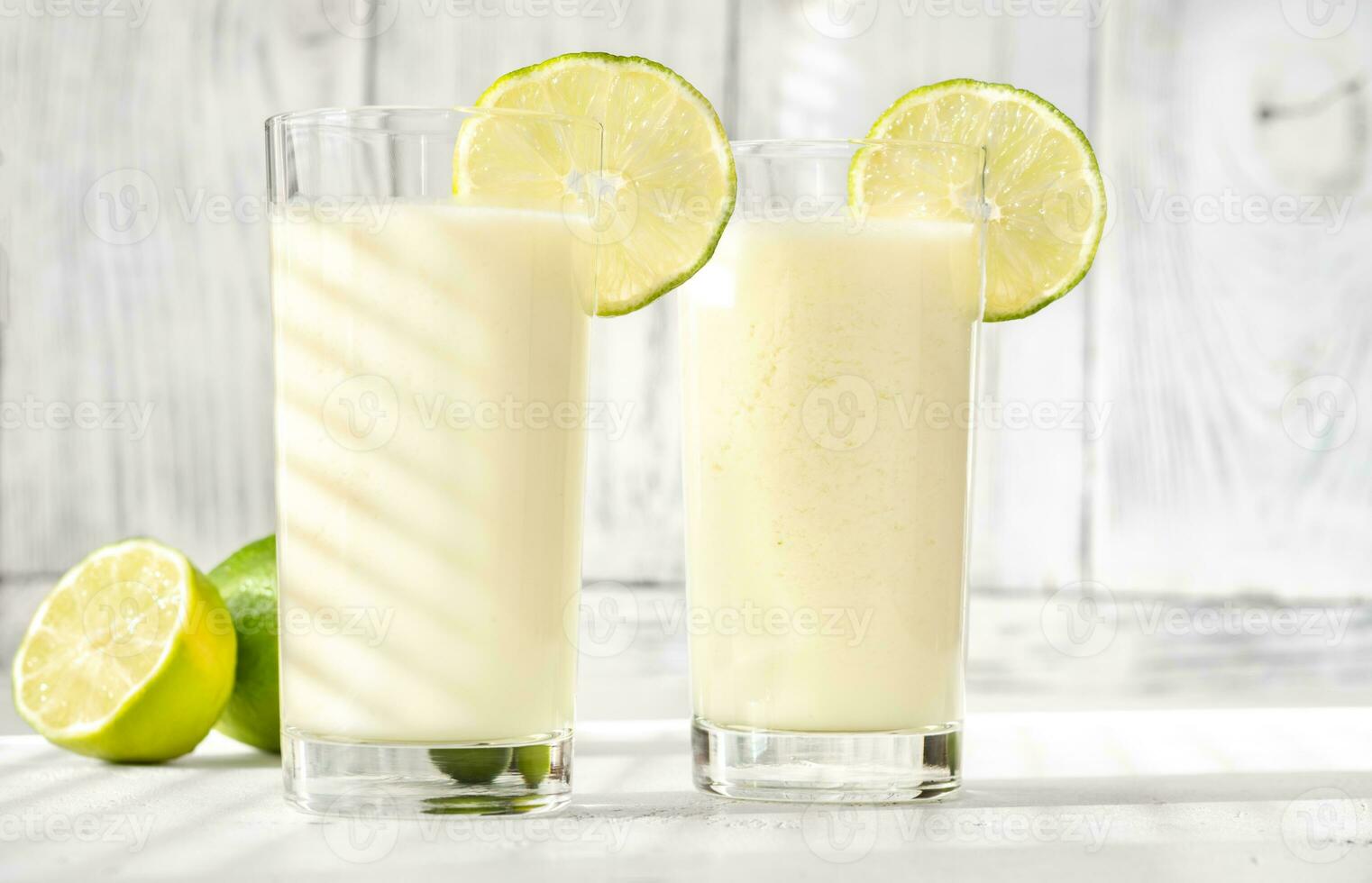 Glasses of brazilian lemonade photo