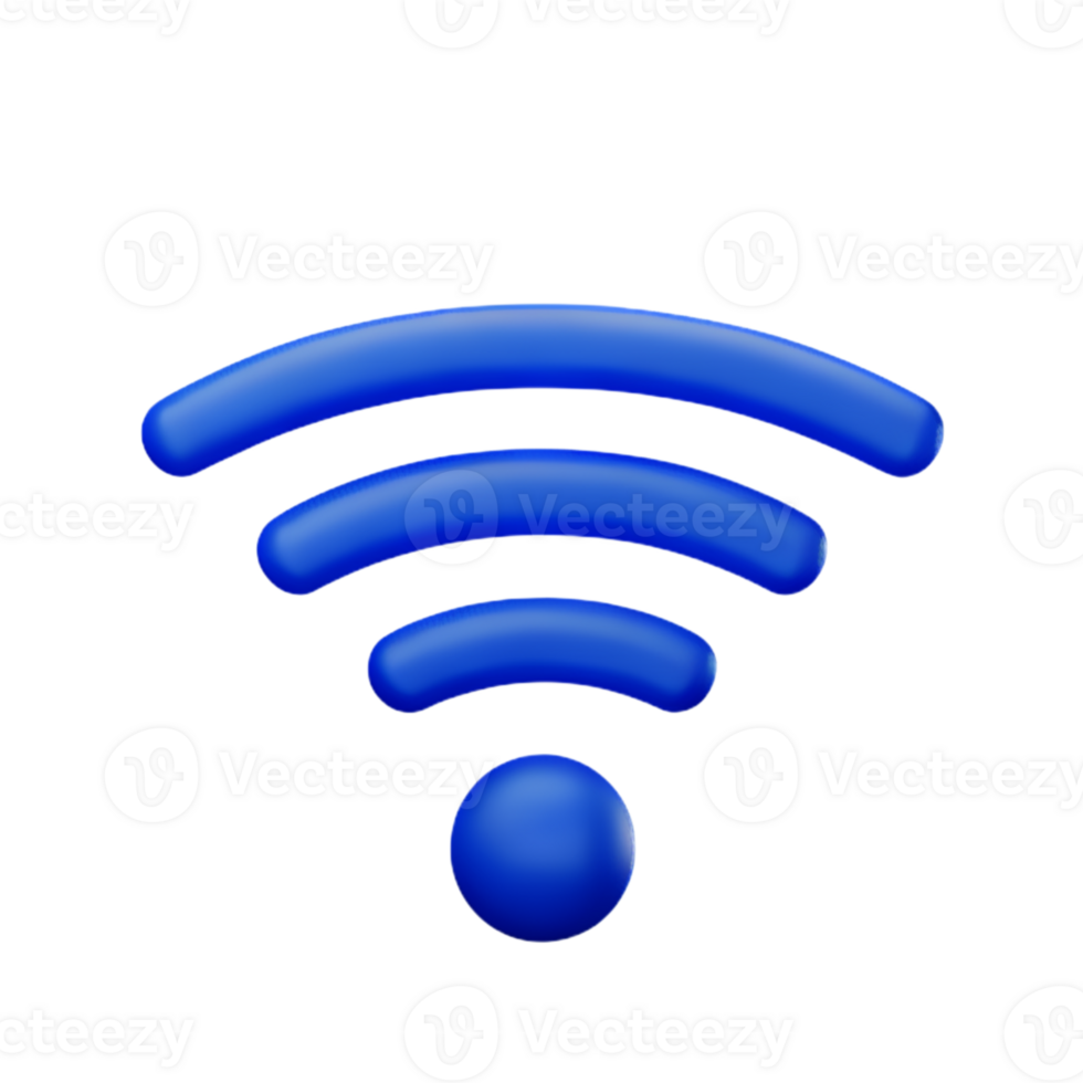 inalámbrico señal Wifi ai generativo png