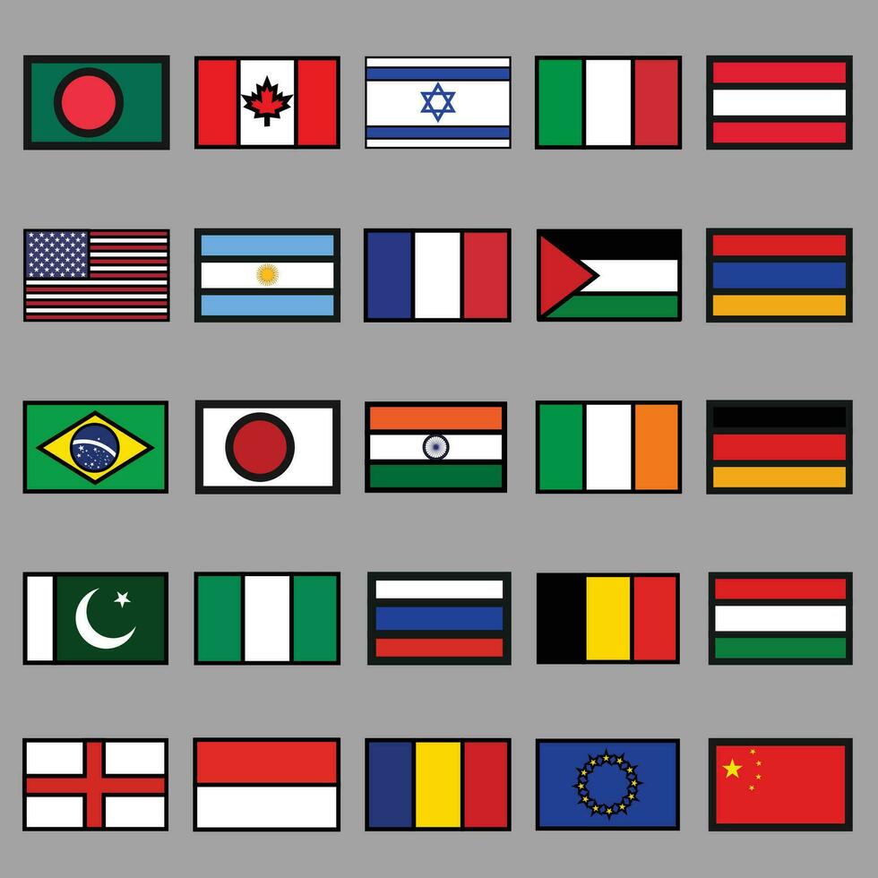 Flags icon vector