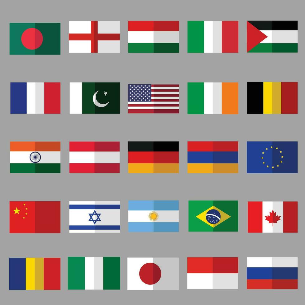 Flags icon vector