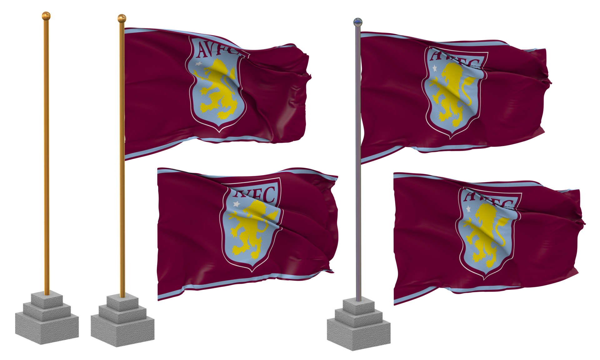 aston villa tie pin