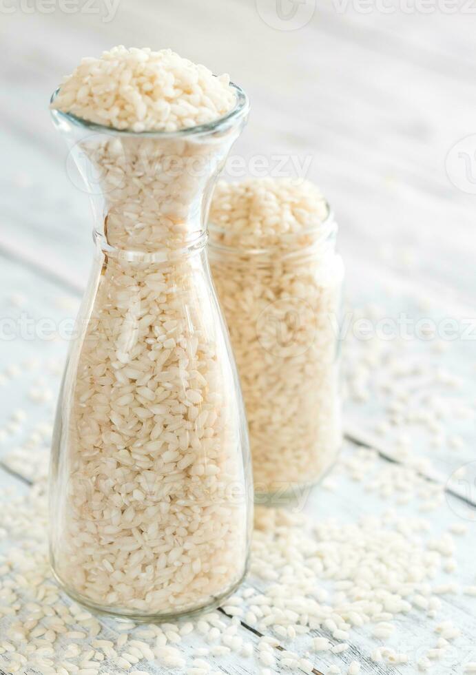 Arborio rice bottle photo