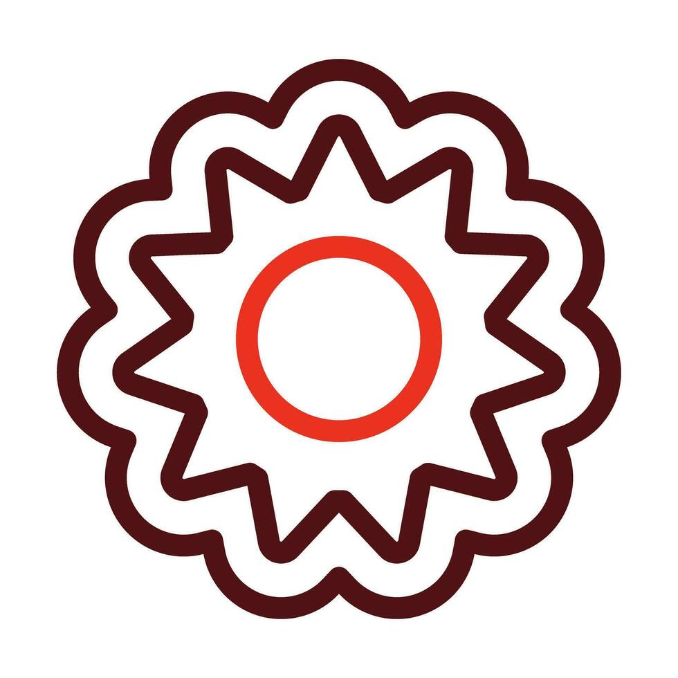 Moon Cake Vector Thick Line Two Color Icons For Personal And Commercial Use.