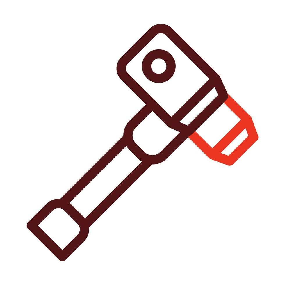 Scope Vector Thick Line Two Color Icons For Personal And Commercial Use.