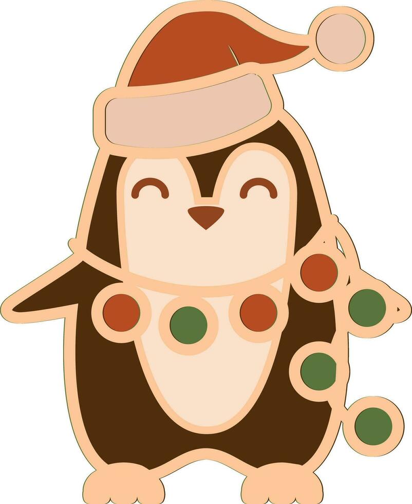 PENGUIN CHRISTMAS Multilayer Home Decor vector